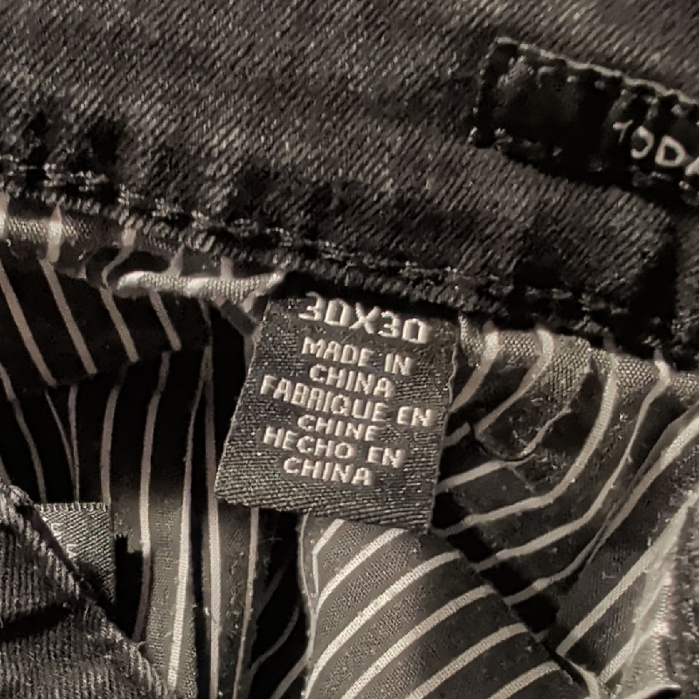 Kenneth Cole Men's Black Jeans 30 X 30